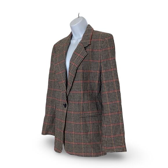 Vintage Joan Leslie Houndstooth Pattern Blazer - Picture 2 of 7